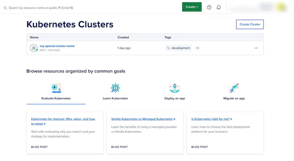 Kubernetes Cluster Digital Ocean