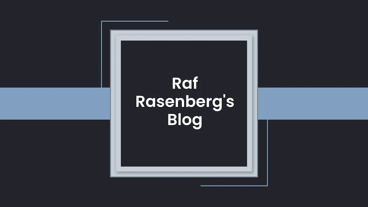 Raf Rasenberg Posts